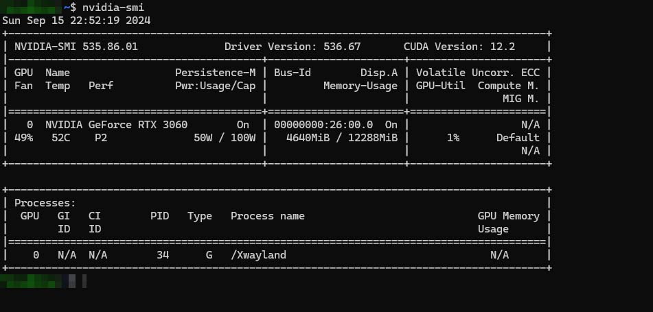 linux console nvidia smi gpu info